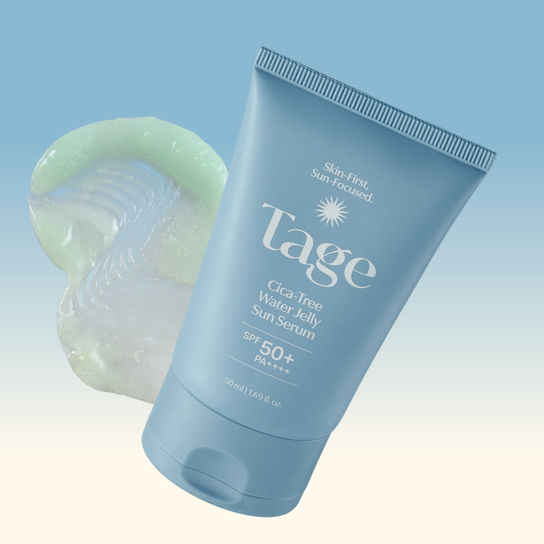 Koreanskt sun serum med tea tree och cica från TAGE