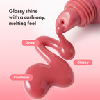 Glossy soft texture of TIAM Juicy Glow Lip Serum