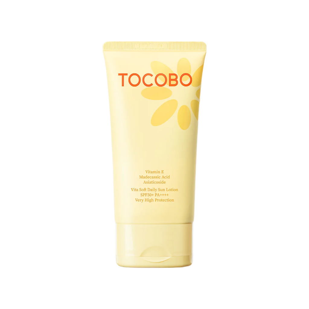 Tocobo Vita Soft Daily Sun Lotion 150 ml, lätt solskydd som återfuktar huden och skyddar mot UV-strålar.