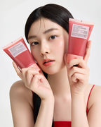 2-i-1 mask och ansiktsrengöring med tomat, socker och risolja för mjuk och klar hud