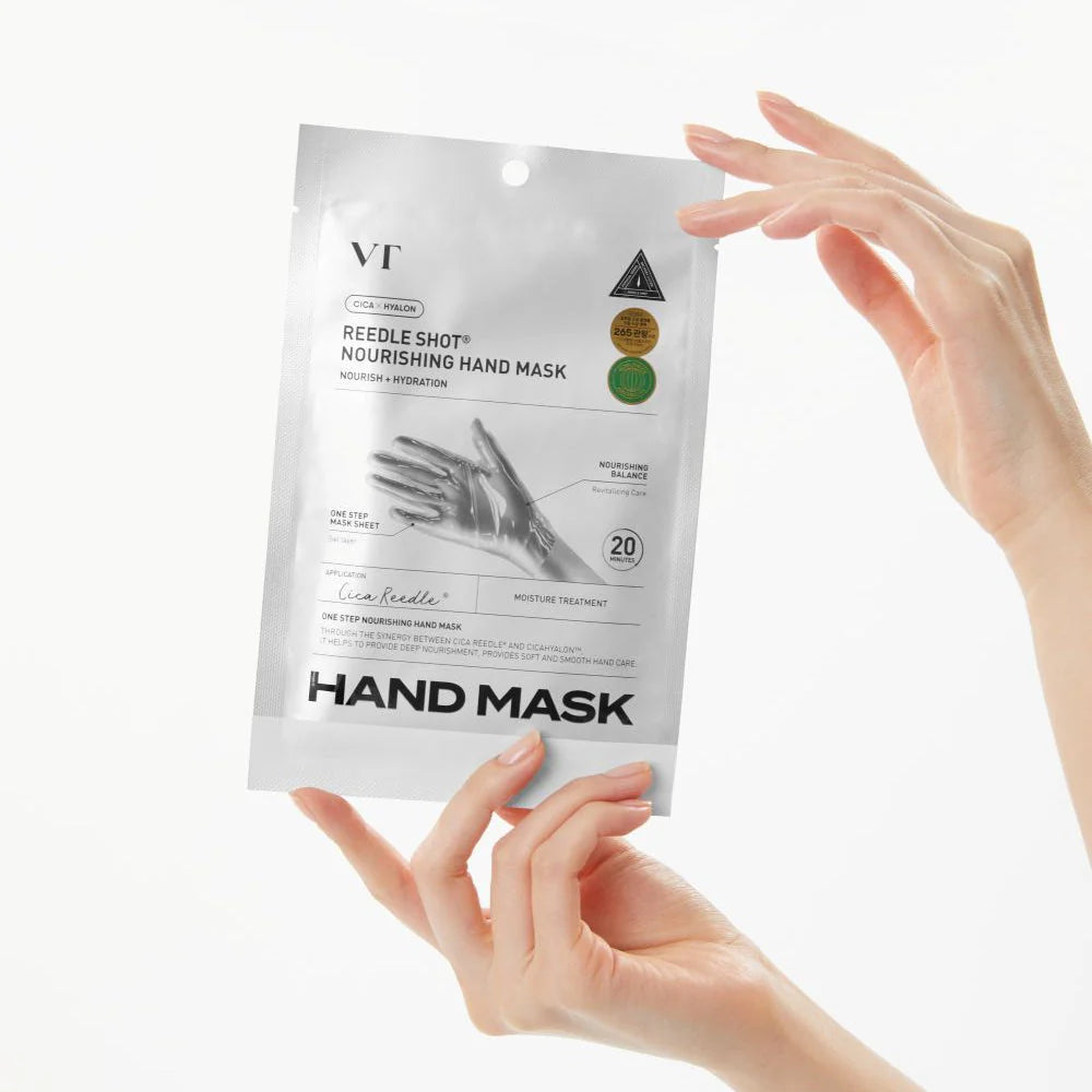 Touchscreen compatible moisturizing hand mask for dry skin