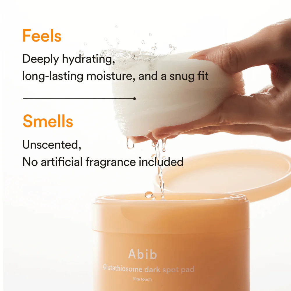 Vitamin C toner pads med Ascorbic Acid, 3-O-Ethyl Ascorbic Acid och Ascorbyl Glucoside för klarare hudton