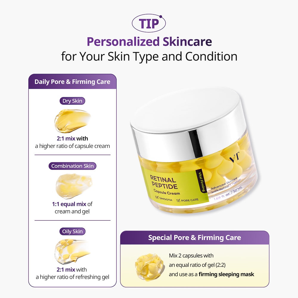 VT Cosmetics anti-aging kapselkräm med retinal och peptider