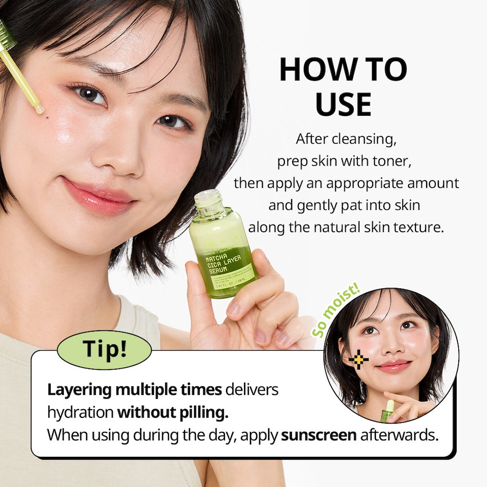 VT Cosmetics Cica Layer Serum för återfuktning och balans